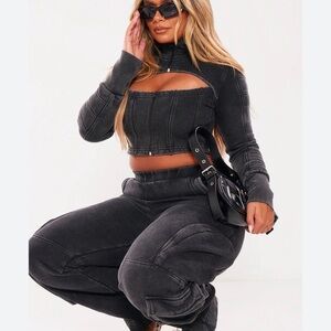 Two piece PLT cargo sweatsuit